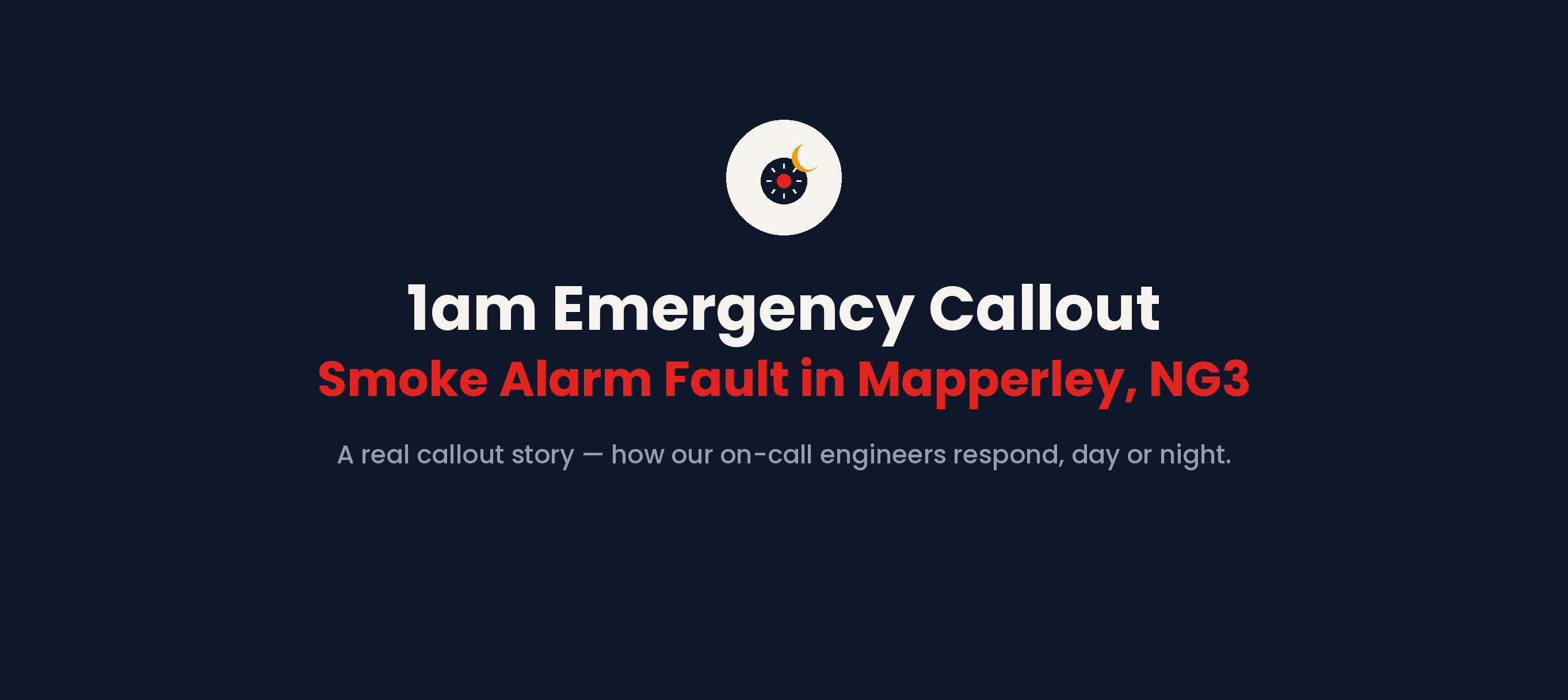 1am Emergency Callout: Smoke Alarm Fault in Mapperley, NG3 — Article electrical guide, Nottingham